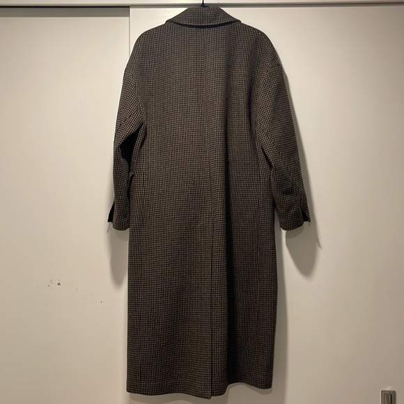 Zara Woven Wool Blend Trench Coat - Picture 5 of 7